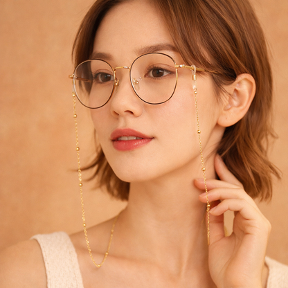 Beaded glasses hanging chain